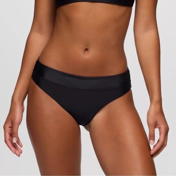 New With Tags prAna Black Summer Wave Bikini Bottoms Size Medium - Picture 3 of 11